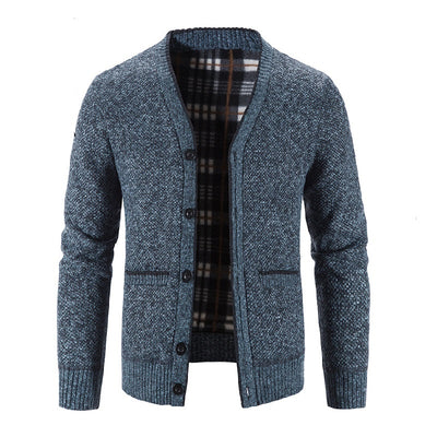 New Sweaters Coats Men Winter Thicker Knitted Cardigan Slim Fit Knit Warm Sweater Jackets