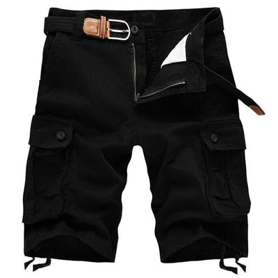 Summer Casual Shorts Men Outwear Cotton Multi Pocket Zipper Military Tactical Cargo Shorts Men's Streetwear Jogging Short Pants