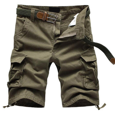 Summer Casual Shorts Men Outwear Cotton Multi Pocket Zipper Military Tactical Cargo Shorts Men&#39;s Streetwear Jogging Short Pants