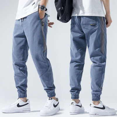 Spring and Autumn Harajuku Korean Style Clothes 2000s Streetwear Baggy Cargo Stylish Casual Work Jogger Male Denim Pants Male