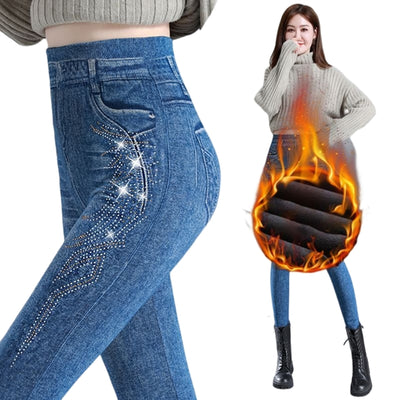 Womens Thermal Underwear Bottoms Fleece Lined Winter Leggings Long Thermal Pants
