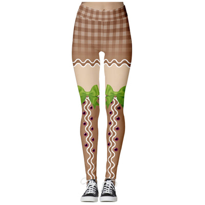 Girls Footless Tights Women&#39;s Christmas Printed Yoga Leggings Pants Legging Shorts for Women Pack