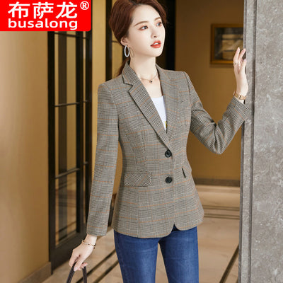 2022 Autumn and Winter High-quality Women's Suit Jacket Fashion Slim Long-sleeved Ladies Office Blazer Temperament