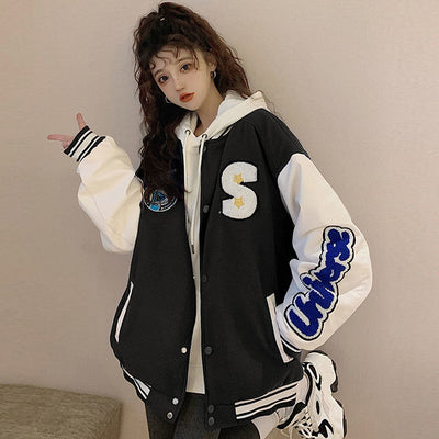 Spring Autumn Retro Quilted Embroidered Baseball Uniform Jacket Men Women Loose Tide Brand Street Jacket Couple'S Shirt 2022 New