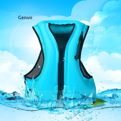 Adult Inflatable Swimming Life Vest Life Jacket Snorkeling Floating Surfing Water Safety Sports Life Saving Jackets Water Sports