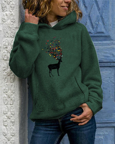 Plus Size Hoodie Sweatshirt Women Printed Pullover Female Autumn Winter Tracksuit Hoody Sudadera Mujer