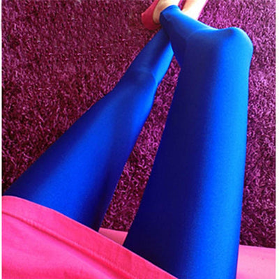 2022 New Spring Solid Candy Neon Leggings For Women High Stretched Female Legging Pants Girl Clothing Leggins Plug Size