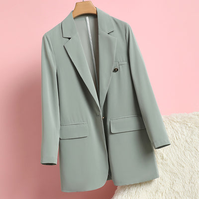 Women's Suit 2022 Is Suitable for Summer Fashion All-match Suit One Button High Quality Simple Jacket Female Elegant