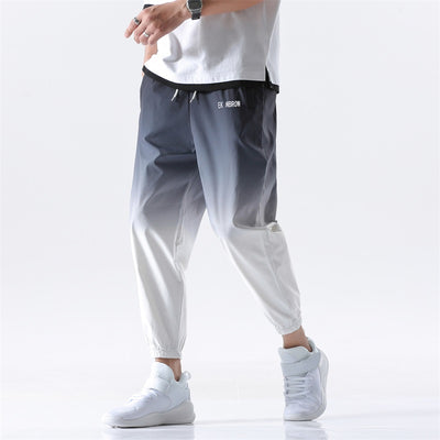 Hip Hop Streetwear Joggers Pants Men Gradient Color Fashion Mens Loose Cargo Baggy Trousers Elastic Waist Harem Pant Man