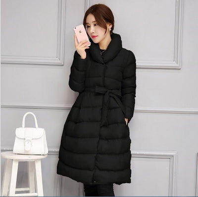 2016 Women's Jacket New Medium-Long Down Cotton Parka Plus Size Coat Women Winter Coat Long Women Warm Outerwear 632