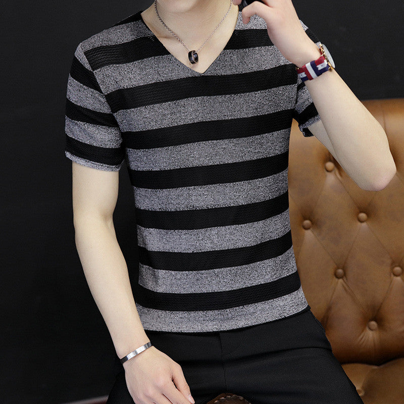 K126 Korean version of the trend oshort-sleeved shirt t-shirt sleeves autumn t-shirt Qiuyi new Korean version of the tr
