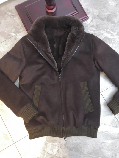 OECHSLI jacket Cashmere thick winter customized High quality beaver hair New fashion men coat European size 46-60