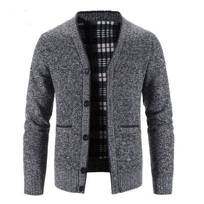 New Sweaters Coats Men Winter Thicker Knitted Cardigan Slim Fit Knit Warm Sweater Jackets