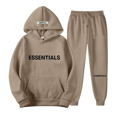 High quality men's tracksuit Casual Hip hop tracksuit fall/winter fleece hoodie + tracksuit 2 piece neutral jogging suit