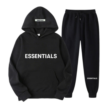 High quality men&#39;s tracksuit Casual Hip hop tracksuit fall/winter fleece hoodie + tracksuit 2 piece neutral jogging suit