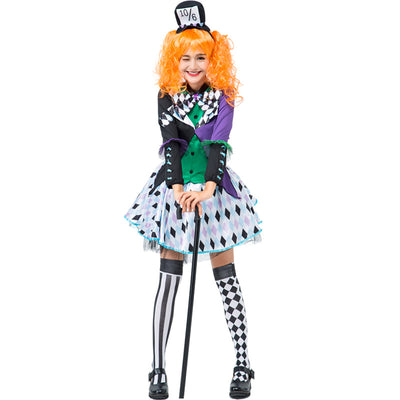 Clown Fancy Dress Adult Women Halloween Hen Party Cosplay Costume