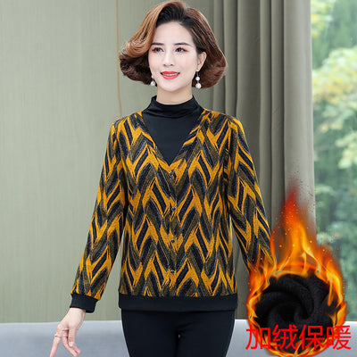 Autumn Women sweater knitted sweater Plus velvet long sleeve sweater Loose Casual Women Winter sweater 5XL