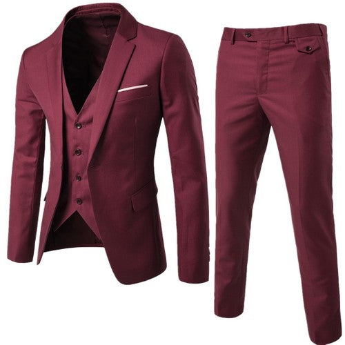 new plus size 6XL mens suits wedding groom good quality casual men Business Formal dress suits 3 peiece (jacket+pant+vest)