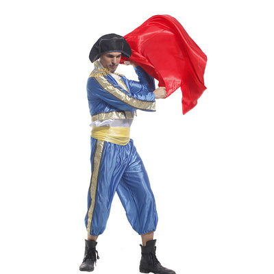 HUIHONSHE Adults Halloween Costumes Matador Costume Bull Fighter Cosplay Uniforms Spanish Bullfighters Dancing For Men