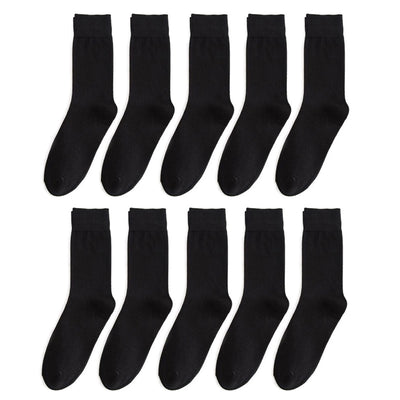 10Pairs/lot Pure Cotton Men&#39;s Socks Leg High Qaulity Solid Long Socks Men Business Socks Black White Calcetines Socks Hombre