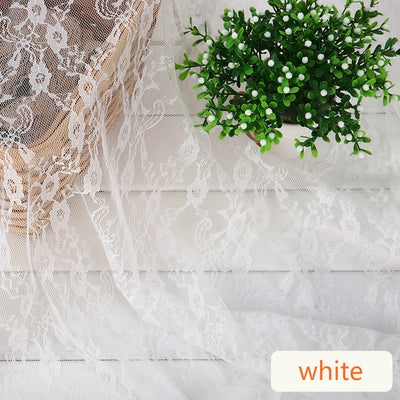 5m Lace Organza Fabric Gauze Wedding Dress DIY Handmade Materials Skirt Photography Stage Wedding Scene Layout Decor Colorful