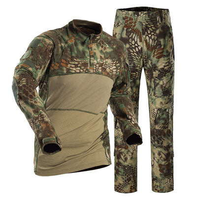 Outdoor Military Uniform Tactical Combat Shirt US Army Clothing Tops  Multicam Camouflage Hunting Pants Knee Pads