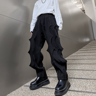 2023 Pleated Punk Hip Hop Harem Pants Mens Vintage Gothic Casual Pants Techwear Street Fashion Trousers For Men