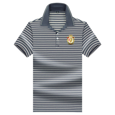 Men&#39;s 2022 Summer Polo for men Spot New Embroidered Striped Short-sleeved Business Casual Fashion Men&#39;s Polo Shirt поло мужское