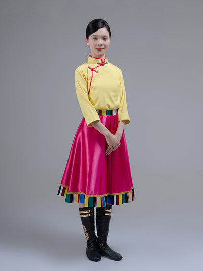 Tibetan dance performance clothes female Tibetan clothes ethnic minority clothes adult laundry opera stage performance practice