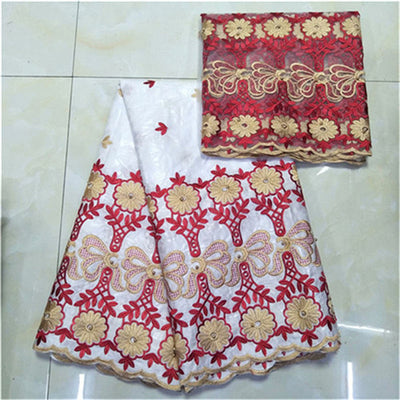 White african womens bazin riche fabric high quality cotton basin riche getzner french lace fabric for women 5+2yards/lot