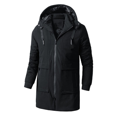 Men Jackets Autumn Winter Men's Trench Coat Men Casual Thicken Warm Hooded Padded Jacket Male Windbreaker Outerwear Man Coat