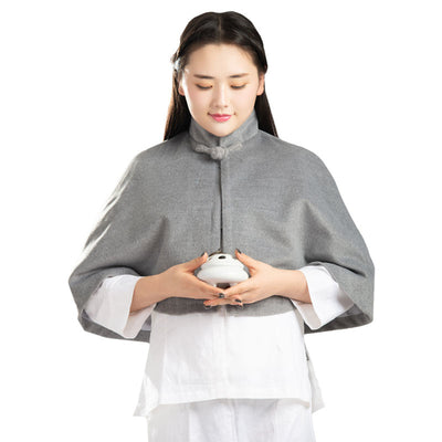 Fanlin meditation shawl meditation shawl Guanyin cloak short small coat monk clothes autumn and winter shawl Buddhist Women&#39;s