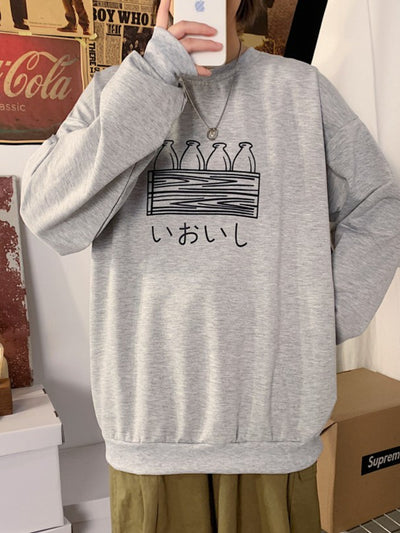 Juspinice 2022 Summer Harajuku T Shirt Cartoon Anime Loose Tees Ulzzang Print Short Sleeved T-shirts Men Tops Streetwear Tees