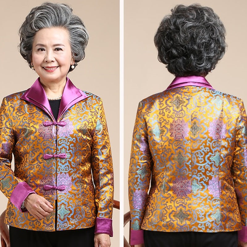 Grandma clothes gifts ladies chinese tops  bTA712 S