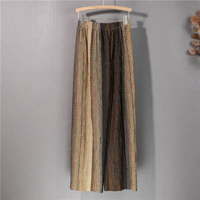 Women Wide Leg Pant Casual Fashion High Waist Striped Suit Pants for Women Cool Boyfriend Pants Straight Wide Leg Trousers 17625