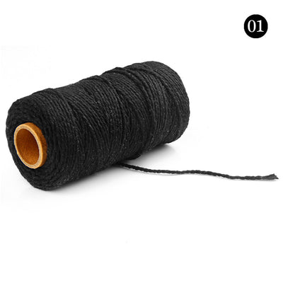 2mm Cotton Baker Rope 100Meters/Roll Twine for Handmade Accessories Wedding Party Decoration Gift DIY Wrapping 5Rolls