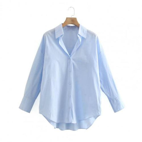 Autumn Long Sleeve Shirts for Women Candy Color Office Shirts Single Breasted Casual Shirts Ladies Loose Blouse рубашка женская