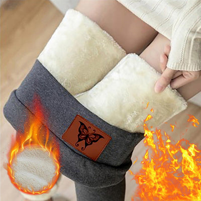 Winter Warm Leggings Women Slim High Waist Leggings Women&#39;s Thermal Pants Velvet Thick Wool Leggings Pants 2022 New