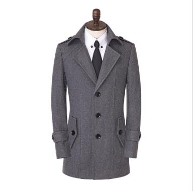 S~9XL! New Men&#39;s Clothing PLUS SIZE Korean winter young slim wool woolen single breasted warm coat lapel costumes