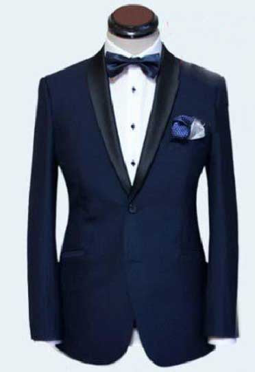 Custom made to measure suits for men,tailored classic blue suits, Bespoke wedding/business/formal suits(Jacket+Pants+Tie)