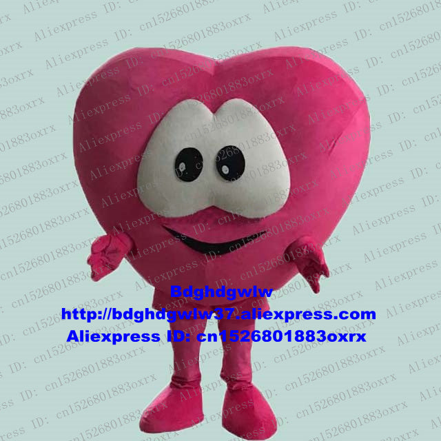 Saint Valentine's Day Red Heart Mascot Costume Adult Cartoon Character Outfit Suit Vehicle-free Promenade Sports Meeting zx2682
