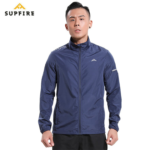 Outdoor Jacket Men Supfire Windproof Cycling Running Rain Jacket Fishing Suit Sunscreen Long Sleeve Jerseys Men Sportswear C045