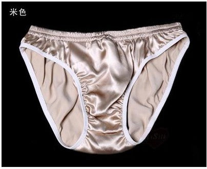 Men increase the 30 mmeterweight silk underwear triangle pants  mulberry silk and stretch underwear