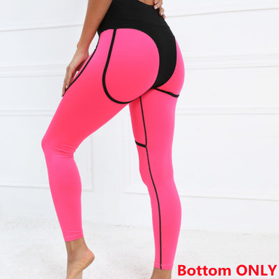 2022 Women Sportswear 2 PCS Bra Sports Yoga Set Workout Clothes Crop Tank Top High Waist Leggings for Fitness Suit Gym Clothing