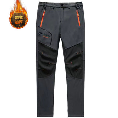 Men's Waterproof Travel Pants Autumn Winter Hiking Camping Outdoor Casual Pant Fashion Warm Sport Trousers Oversized Cargo Pants