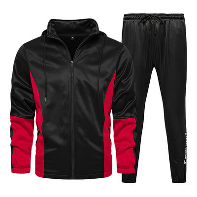 ropa hombre Men Sets Long Sleeve Pocket Patchwork Set Long Pants Sets Trouser Suit survêtement homme