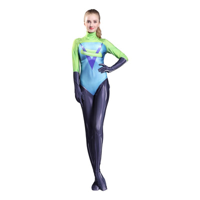 2 Voyd Cosplay costume Women Bodysuit 3D Printing Lycra Spandex Zentai Halloween Party suit