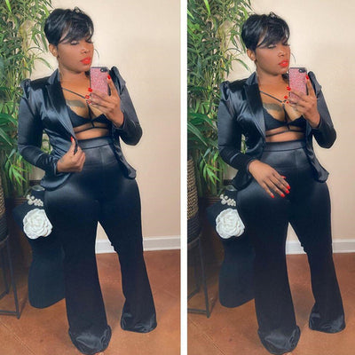 Womens Two Peice Sets Ladies Suit Blazer Long Sleeve Blazer Jacket and Tight Pants Office Sexy Outfits Wholesale Dropshipping
