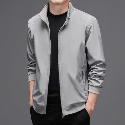 Men's Bomber Jacket New Business Slim Long Sleeve Mens Fashion Jacket Korean Slim Trend Casual Men Jacket Big Size 5XL