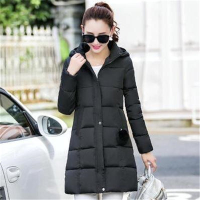 tnlnzhyn 2021 New Winter Jacket Women Hooded Down Cotton Jacket Fashion Slim Cotton Jacket Thick Warm Winter Jacket Coat Y652